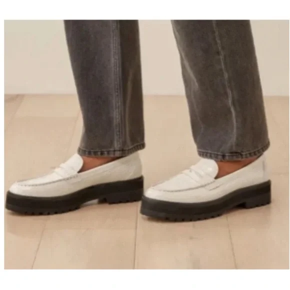 REFORMATION AGNES CROC CHUNKY LOAFER - Picture 3 of 7